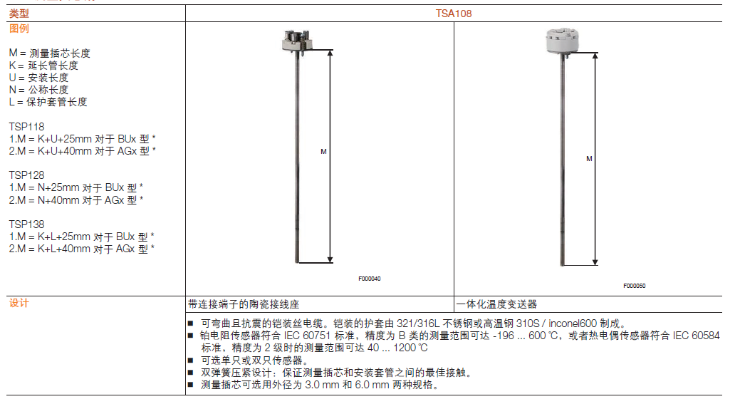 ABB TSP118温度传感器