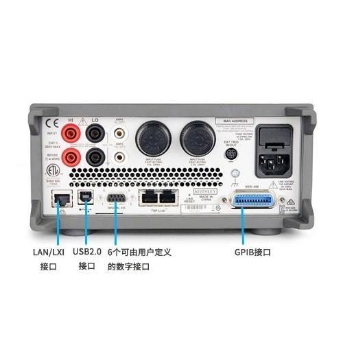 DMM7510前后面板不同类型接口