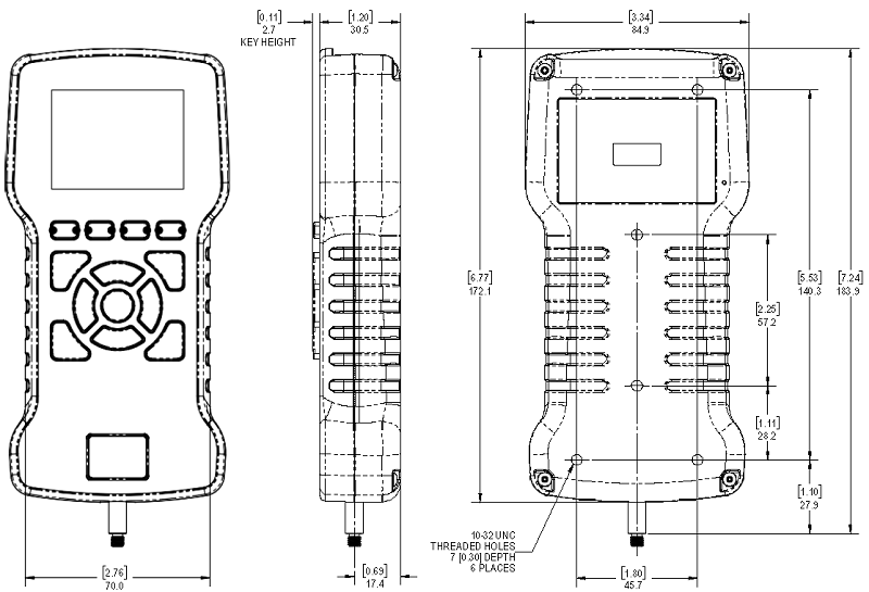 DFS3-200数字测力计尺寸图