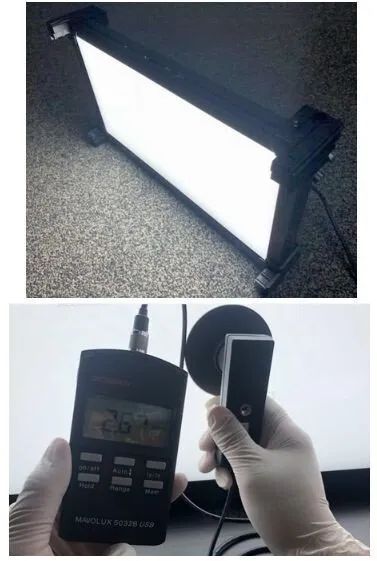 照度计MAVOLUX5032与散射灯箱