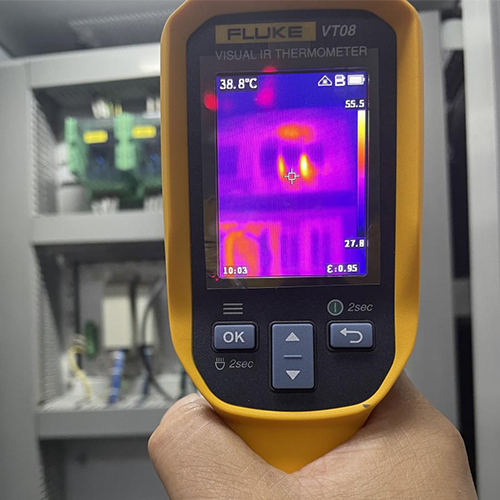 Fluke VT08测试励磁功率柜元器件发热情况 