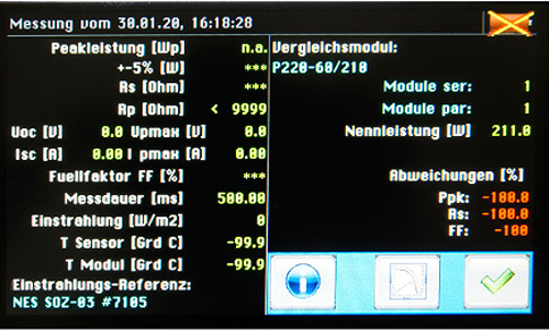 PROFITEST PV1500界面23